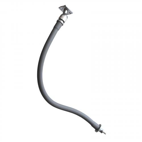 Flexibele zwanenhals 55 cm grijs
