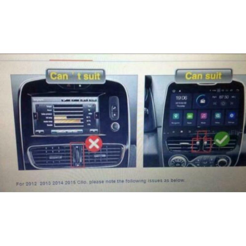 Renault Clio 2012-2015 autoradio Navigatie Wifi usb bluetoot