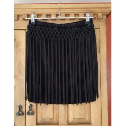 Fringe rok van By Danie mt. 1 mt 36/38 nieuwstaat