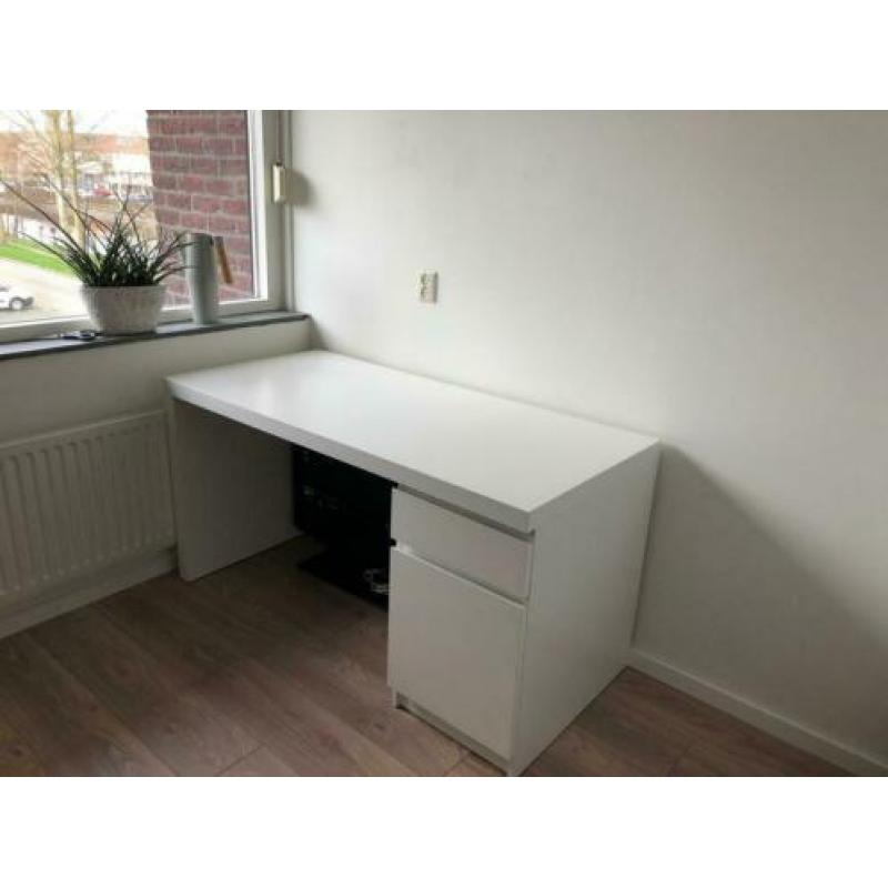 Malm bureau ikea wit 140x65