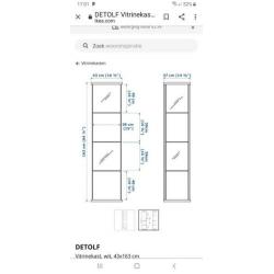 Vitrinekast DETLOF