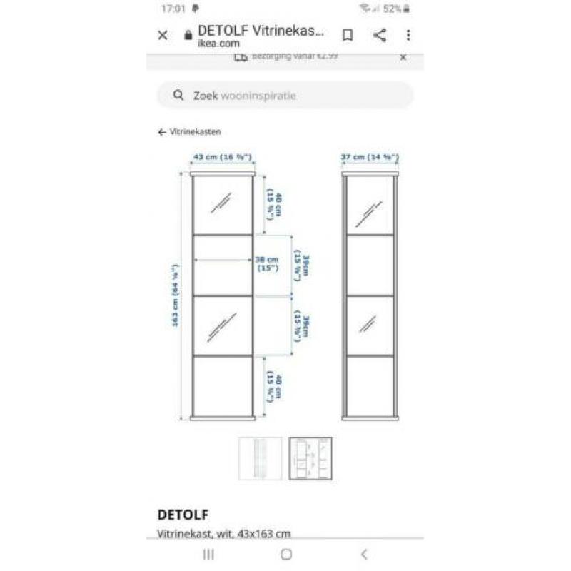 Vitrinekast DETLOF