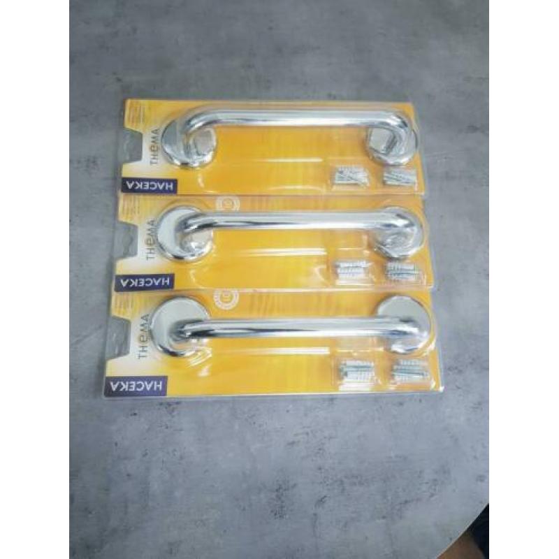 Haceka badgrepen messing verchroomd roestvrij 30 cm NIEUW K