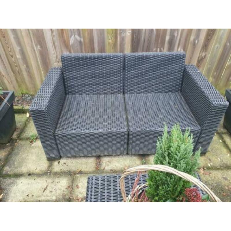 Donkergrijze lounge set Allibert California