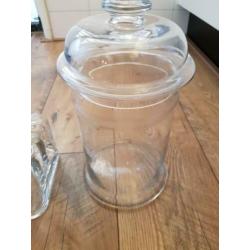 Voorraad potten riverdale glas