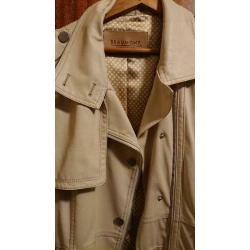 Beaumont trendcoat leren jas