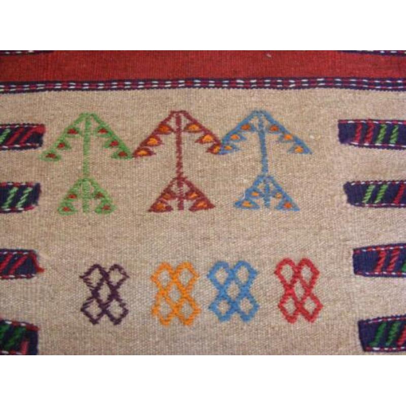 Handgeweven Perzische Tapijt/Kelim Qhochan Maat:1.00X1.85,cm
