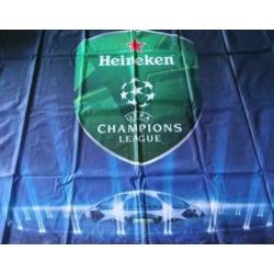 Nieuw. Vlag met logo Heineken UEFA Champions League!