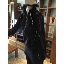 BLUMARINE pak 2 delig maat M velours ORIGINEEL