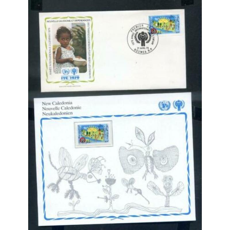 Nouvelle Caledonie 5x 1e dagenv. - 1998 WWF - vogel -Cagou