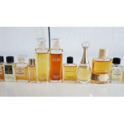 Vintage chanel, dior miniaturen.
