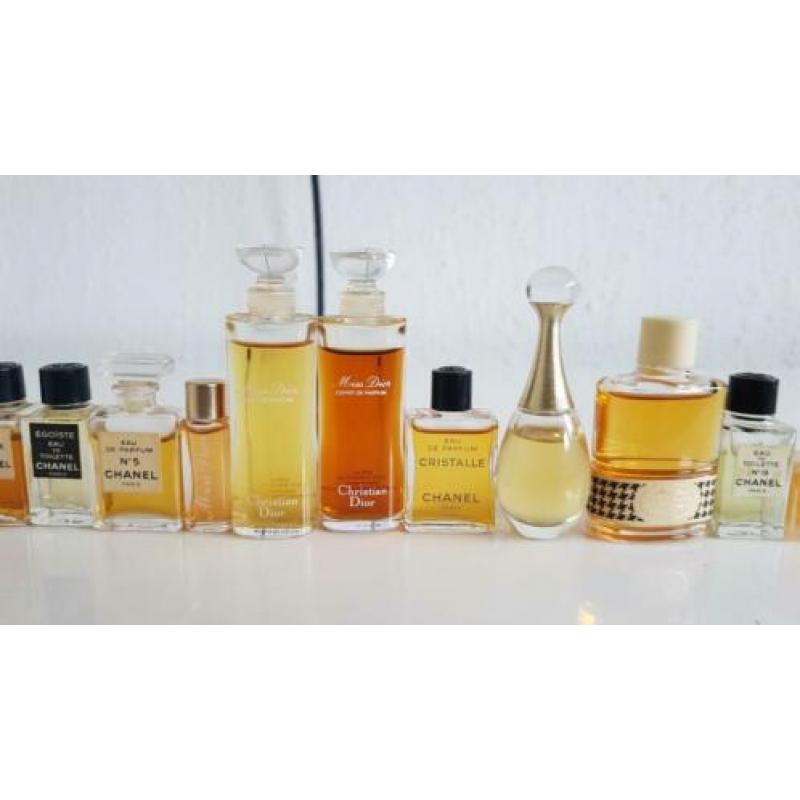 Vintage chanel, dior miniaturen.