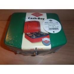 Nieuw geldkistje in diverse kleuren van Wesco type Cash Boy.