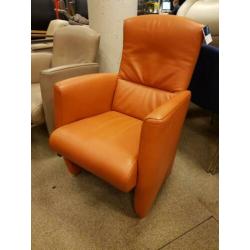 Zeer Nette Jori Vinci Fauteuil Oranje Leer Stoel Fauteuils