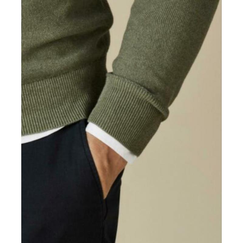 Profuomo pullover V-Neck Army (XL)