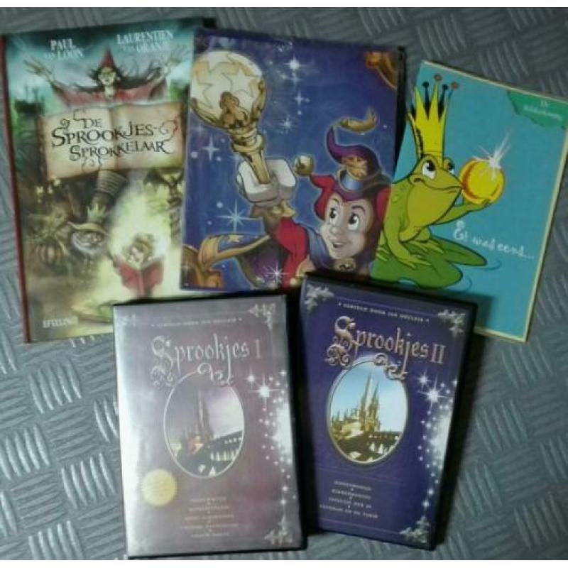 Efteling pakket, boek, dvd's, schriften Pardoes, kaart