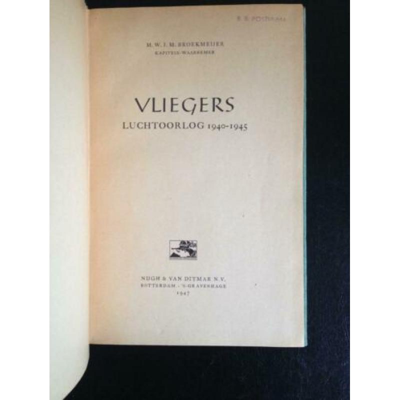 Vliegers, luchtoorlog 1940-1945 - M. Broekmeijer
