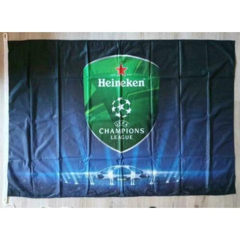 Nieuw. Vlag met logo Heineken UEFA Champions League!