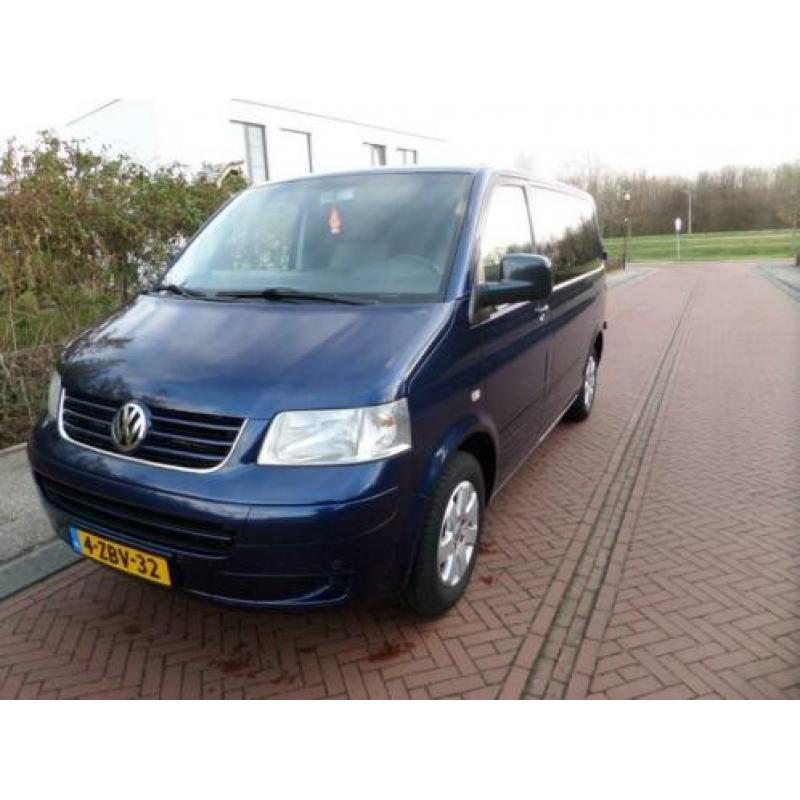 VW Transporter T5 2.5 TDI blauw 180 pk hefdakcamper Euro 4