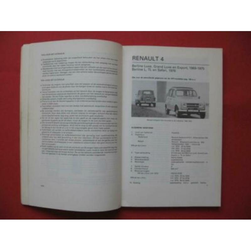 Oud handleiding Vraagbaak Olyslager Renault 4 jaren 60 70