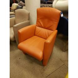 Zeer Nette Jori Vinci Fauteuil Oranje Leer Stoel Fauteuils