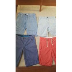 4 mooie zomerbroeken maat 146-152: 3 x H&M en 1 x Hema