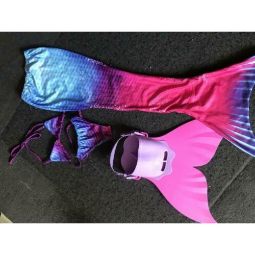 Zwemvin zeemeermin staart, bikini maat 116 flippers monovin
