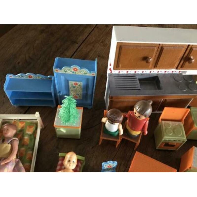 Vintage poppenhuis inboedel toebehoren