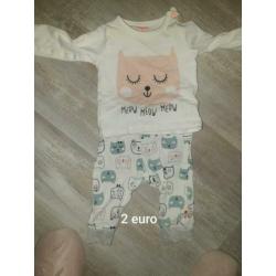 Meisjes babykleding maat 50 zie beschrijving