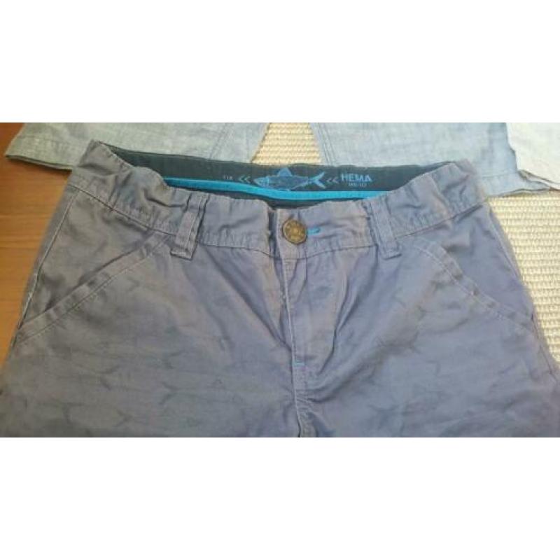 4 mooie zomerbroeken maat 146-152: 3 x H&M en 1 x Hema