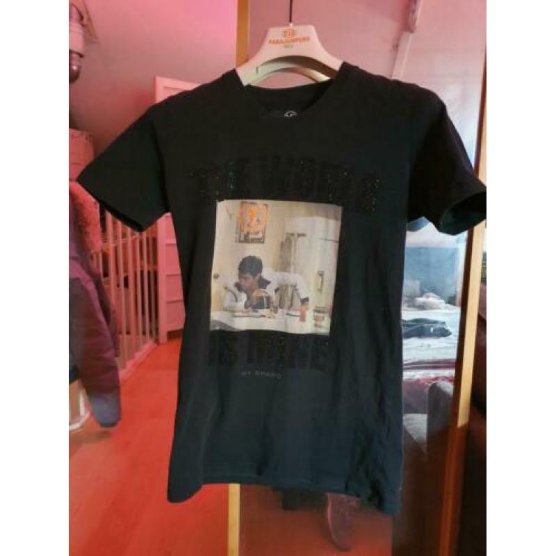 MYBRAND Heren T-shirt - Als Nieuw - Strass - Maat S