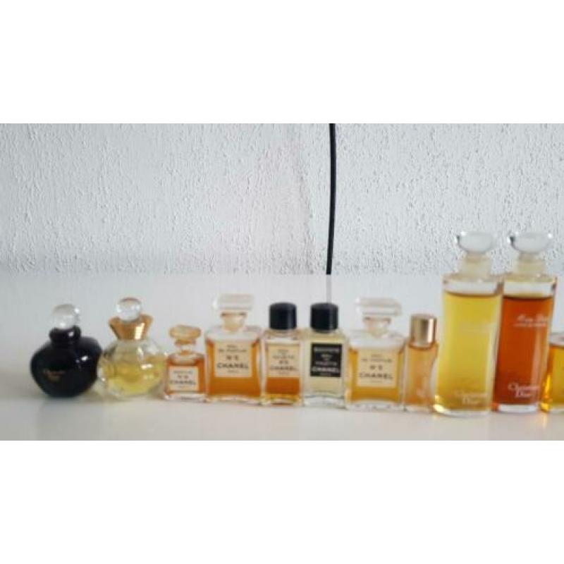 Vintage chanel, dior miniaturen.