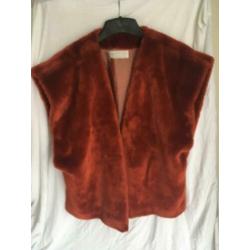 Marc Cain faux fur mouwloos vest 42 L