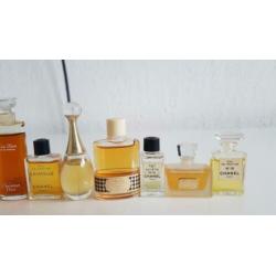 Vintage chanel, dior miniaturen.