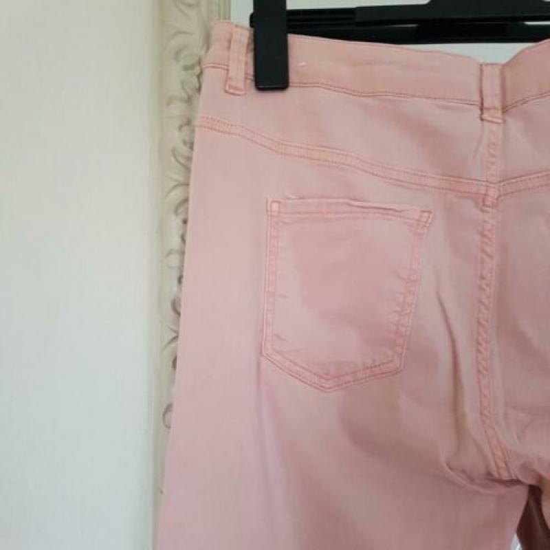 Stretchbroek maat 42 roze