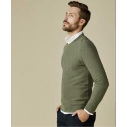 Profuomo pullover V-Neck Army (XL)