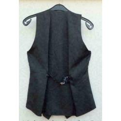 ZAZA zwart/zilverglitter getailleerd vestje mt 38