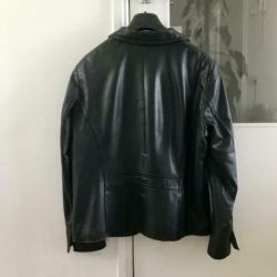 Jas/Jack zwart leer Leatherstyle maat 44/46