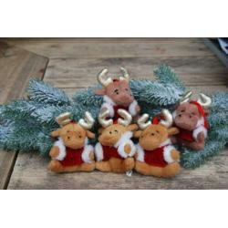 5 Rendier knuffeltjes