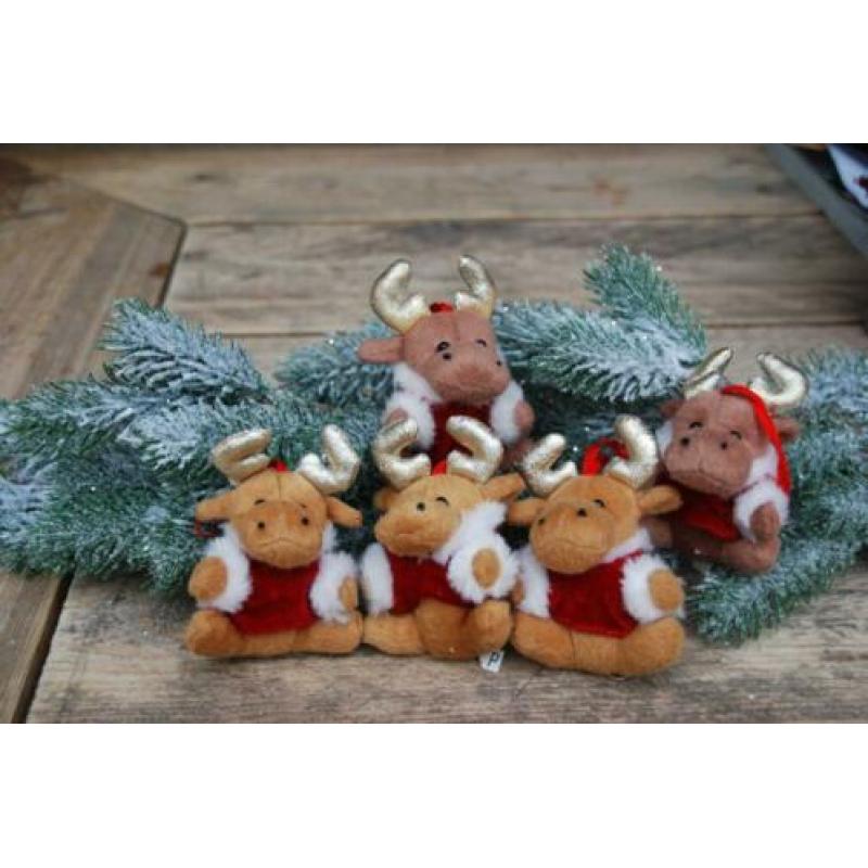 5 Rendier knuffeltjes