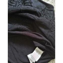 Primark top zwart bloem patroon maat 46