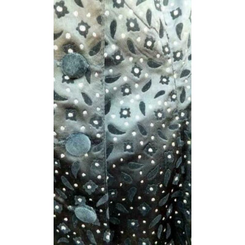 ZAZA zwart/zilverglitter getailleerd vestje mt 38