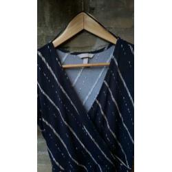 Jurk H&M donkerblauw maat M NIEUW