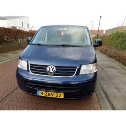 VW Transporter T5 2.5 TDI blauw 180 pk hefdakcamper Euro 4