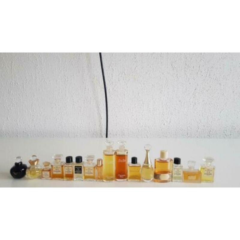 Vintage chanel, dior miniaturen.