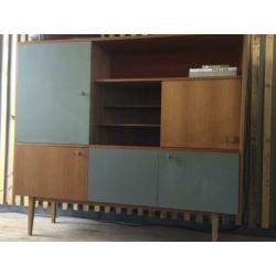 Vintage jaren’60 teakhouten kast meubel wandkast buffetkast