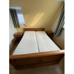 Eiken slaapkamer 2 mtr bij 1,6 mtr