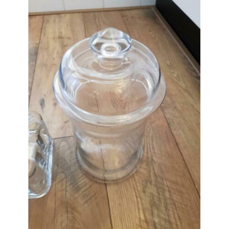 Voorraad potten riverdale glas