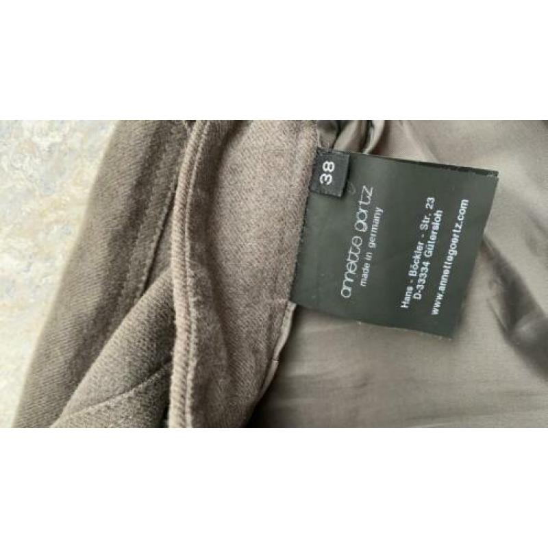 Broek Annette Gortz maat 38 Taupe