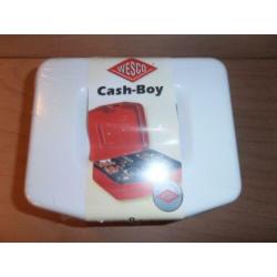 Nieuw geldkistje in diverse kleuren van Wesco type Cash Boy.